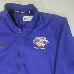 North Alabama Lions Shirt Quarter Zip Mens Large Purple NCAA‎ Football Adidas